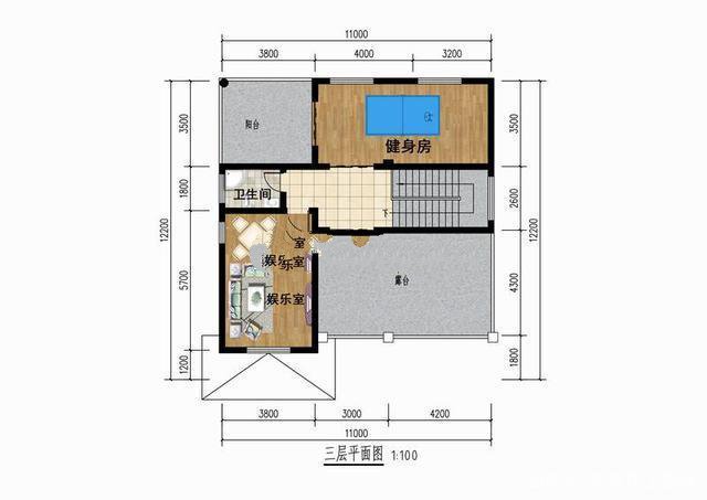 新農(nóng)村二層半別墅設(shè)計(jì)圖，占地面積140平左右，采用的是磚混的結(jié)構(gòu)形式,外觀時(shí)尚漂亮!