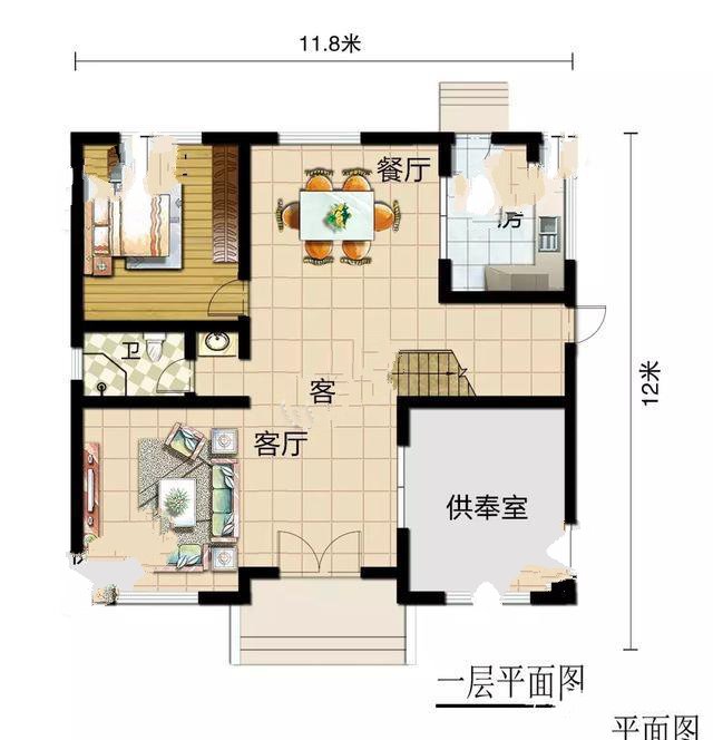 全屋加起來共有八間臥室，最適合農(nóng)村在家常住家庭，即使家中親友姐妹眾多，也有足夠的休息空間。