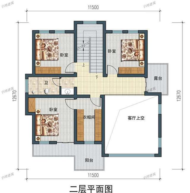 三棟豪華三層別墅的設(shè)計(jì)得到了大家的一致認(rèn)可，居住在其中的幸福指數(shù)飆升。