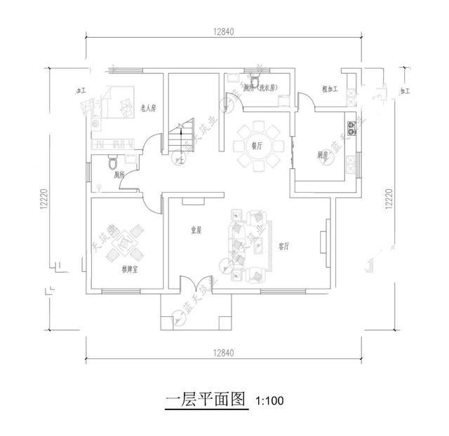 　圖紙推薦：12.8mx12.2m三層新中式圖紙，2020經(jīng)典之作，喜歡來欣賞吧！