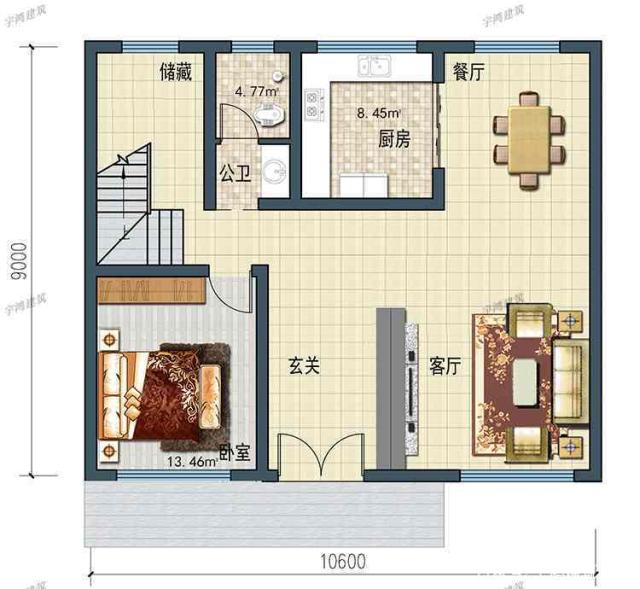 今天，我推薦這種非常大氣和實(shí)用的兩層鄉(xiāng)村別墅類型。建造它不僅能挽回面子，還能讓你更加輝煌。