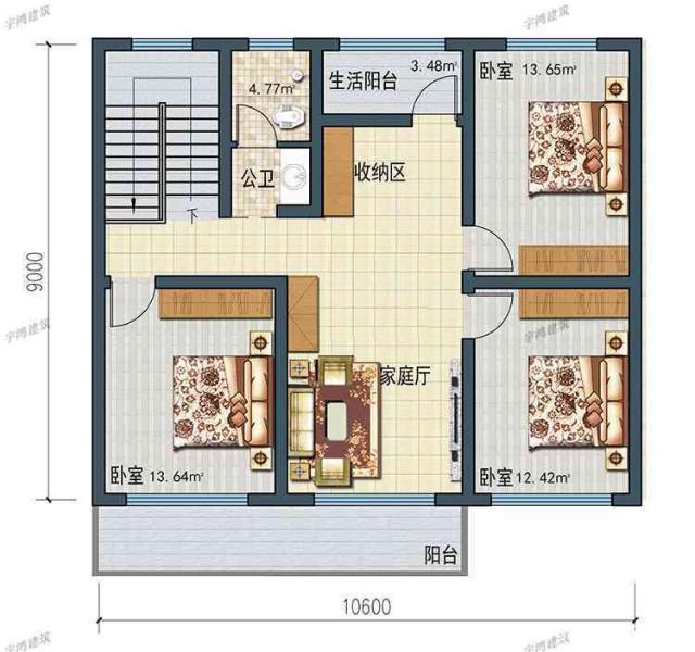 今天，我推薦這種非常大氣和實(shí)用的兩層鄉(xiāng)村別墅類型。建造它不僅能挽回面子，還能讓你更加輝煌。