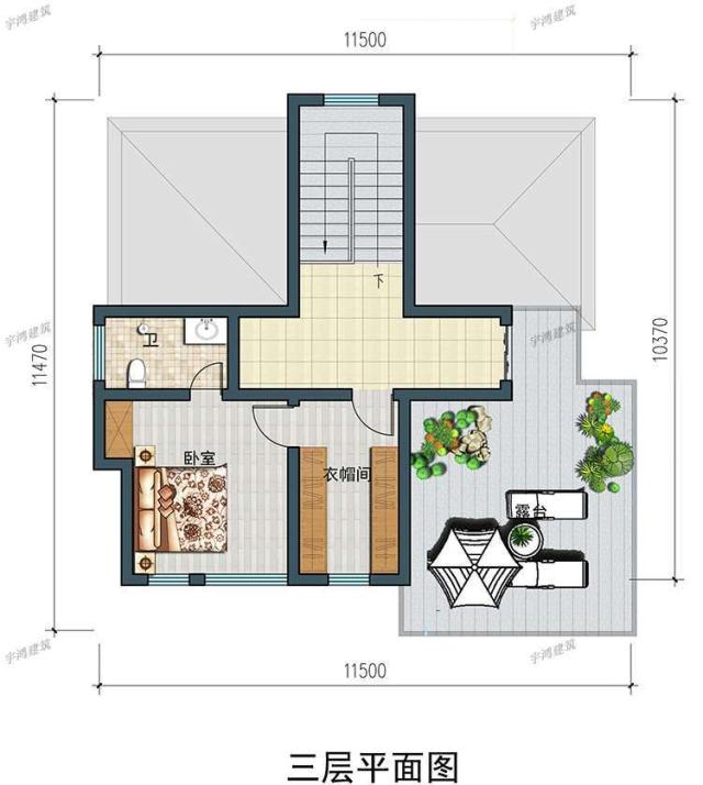 三幅新農(nóng)村自建房屋設(shè)計圖，一幅在家鄉(xiāng)，不用擔(dān)心相親。