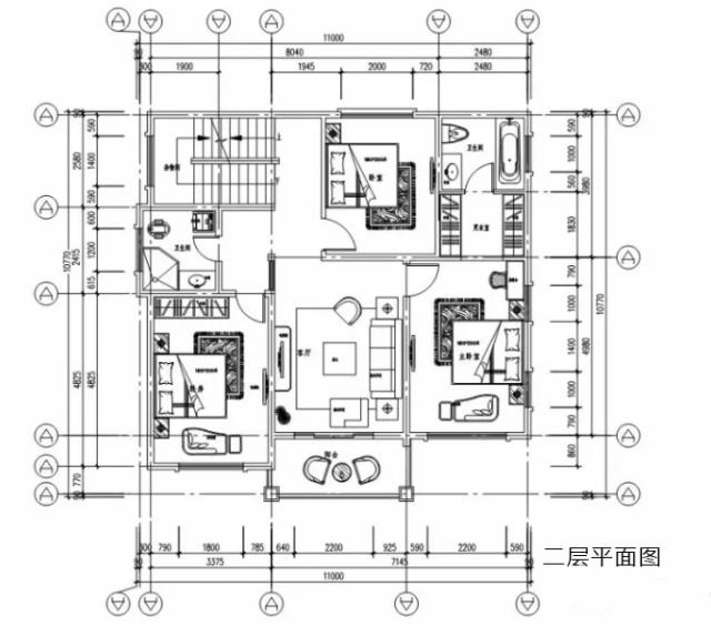 正在建設的兩層農(nóng)村別墅