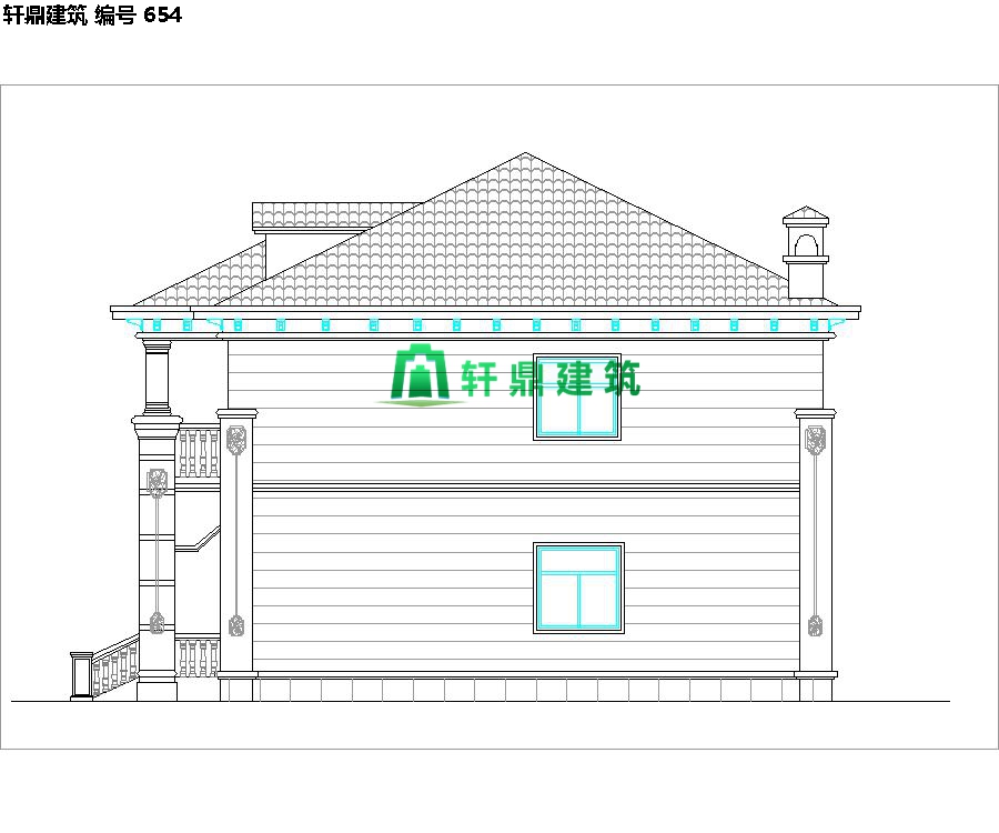 經(jīng)典小二層歐式自建別墅施工圖10.jpg