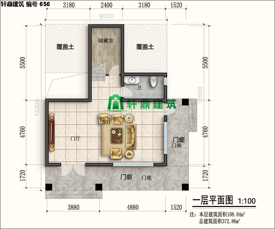 經(jīng)典四層紅磚別墅設(shè)計(jì)施工全套圖紙01.jpg