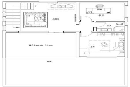 100平方米小戶型農(nóng)村自營住宅設(shè)計圖