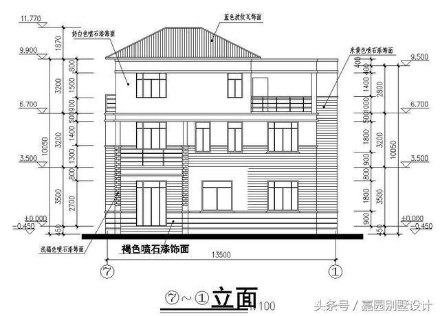 三層別墅設(shè)計(jì)圖紙，