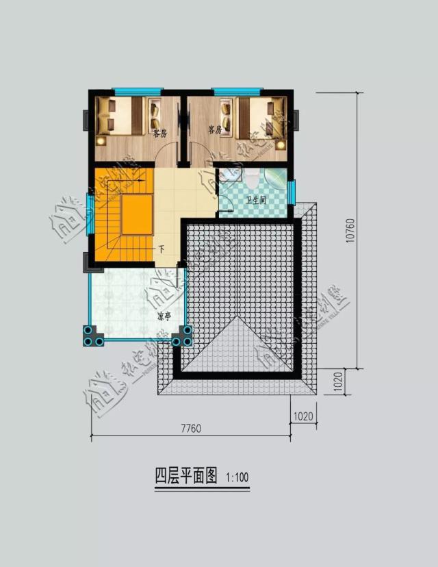 四樓豪華的小戶型