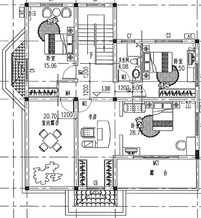 鄉(xiāng)村兩層建筑設(shè)計