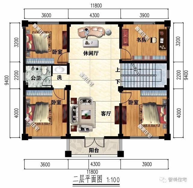   中式和簡歐式設(shè)計的別墅