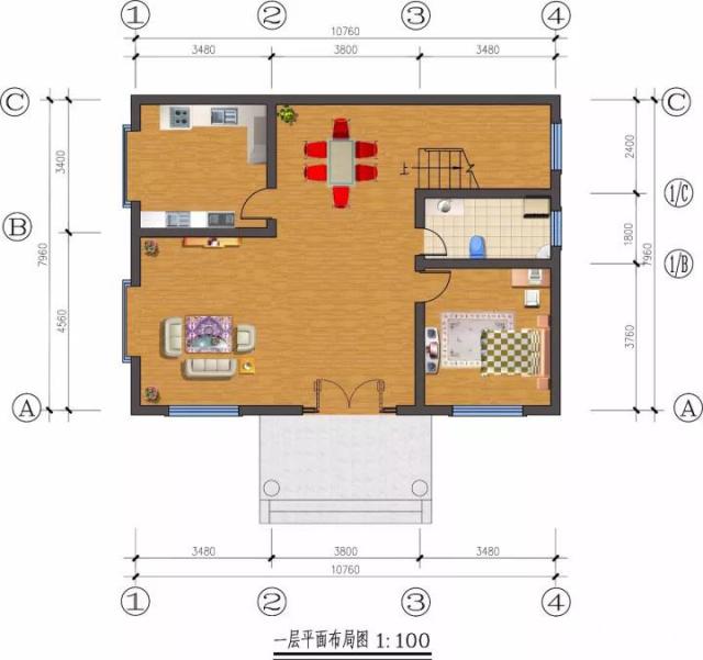 二層經(jīng)濟(jì)型小別墅設(shè)計(jì)圖紙