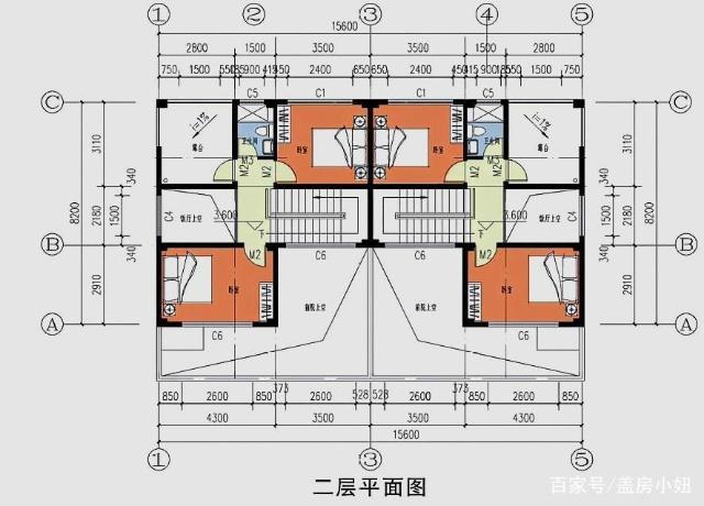 二層農(nóng)村別墅設(shè)計圖