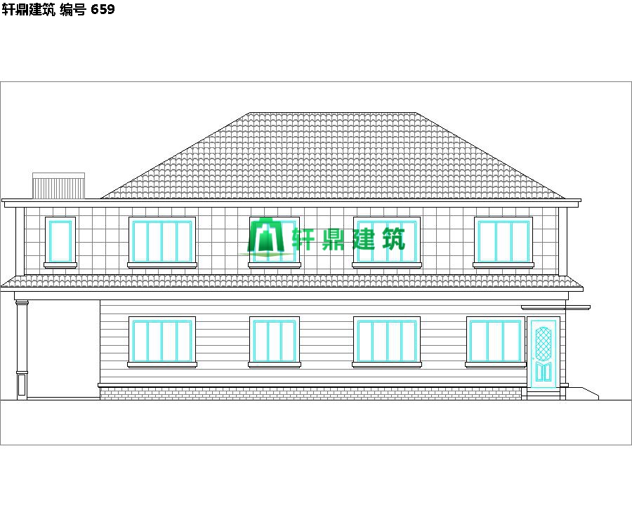 清新小二層自建別墅設(shè)計施工圖02.jpg