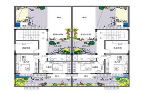 雙拼別墅效果圖