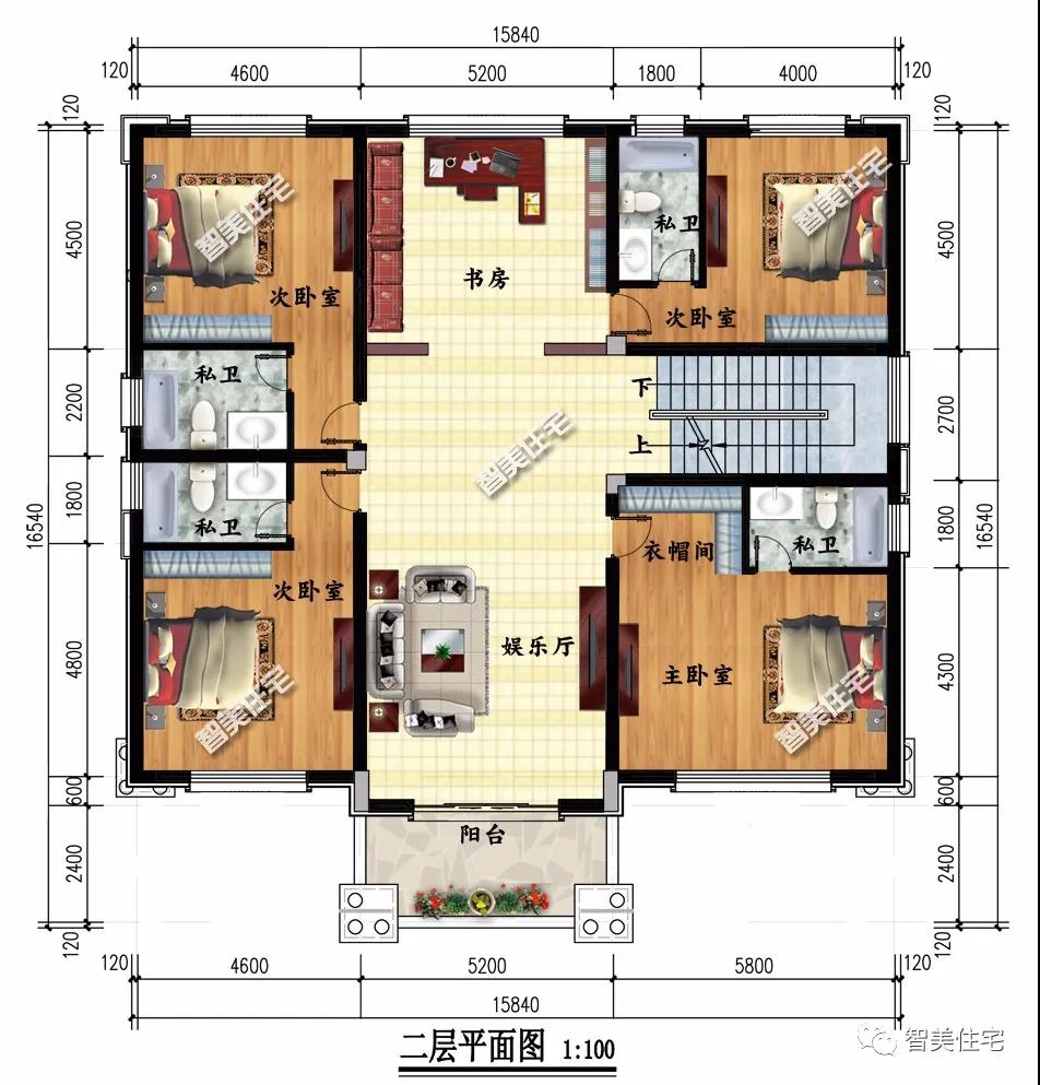 帶有地下室設(shè)計的鄉(xiāng)村別墅