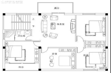 100平方米的小戶型農(nóng)村自建住宅設(shè)計圖