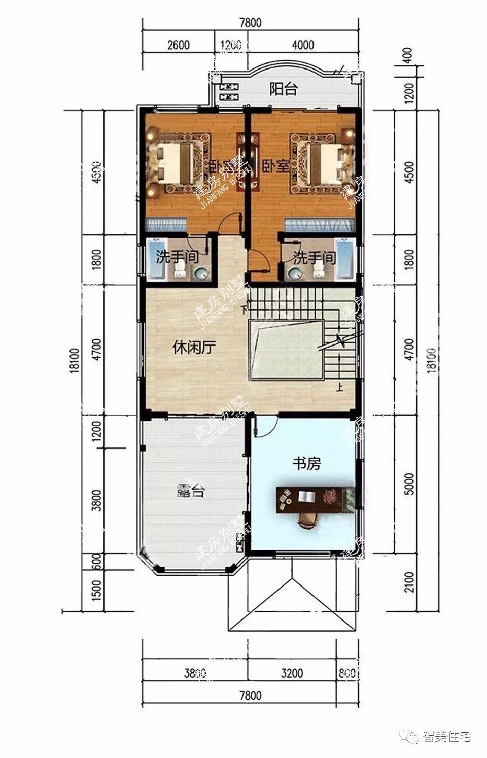 平屋頂設(shè)計(jì)的小戶型寬敞的別墅