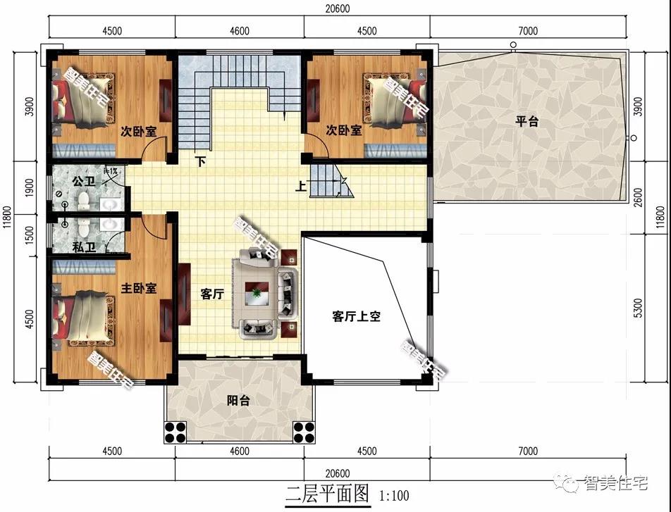 歐式設(shè)計(jì)的三層別墅