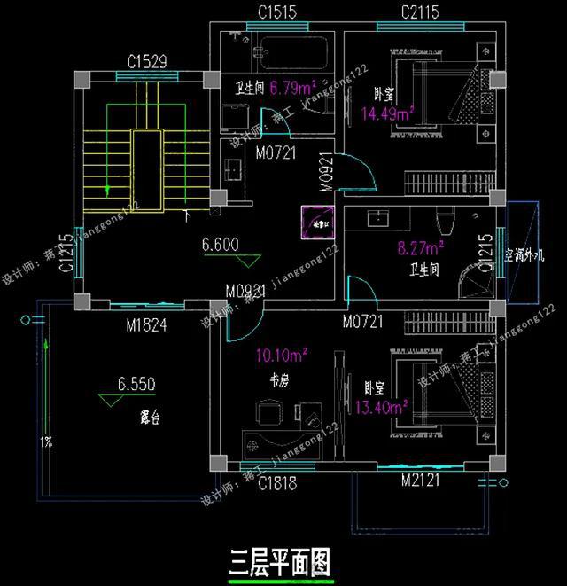 三層農(nóng)村別墅設(shè)計(jì)